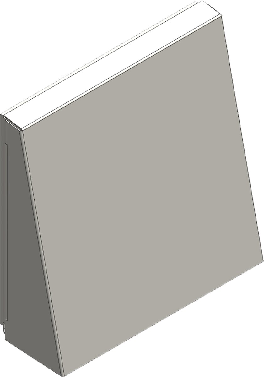 Außenwandblende Außenhaube Edelstahl Vitovent  050-D und 100-D von Viessmann