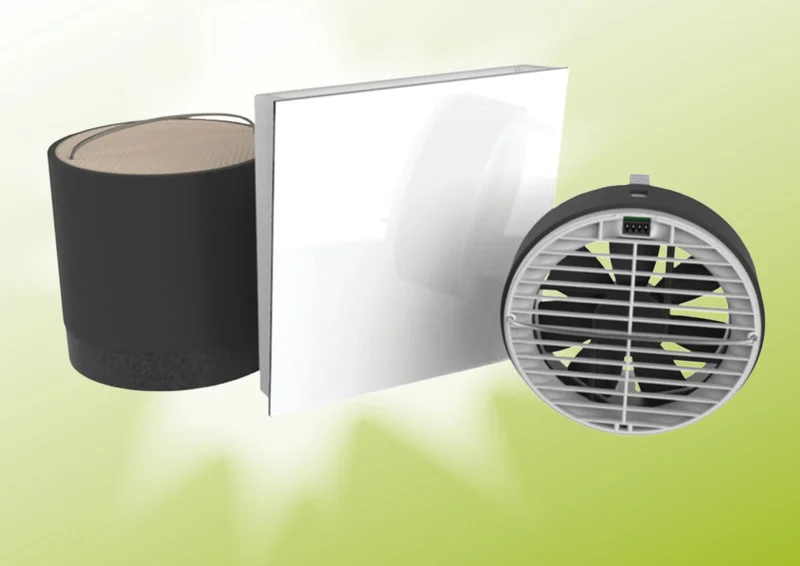 Kermi x-well D12 - Pendellüfter - Fertigmontageset