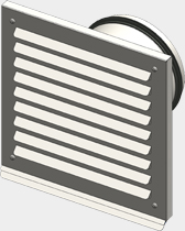 Viessmann Außenwandblende Design DN180 (Edelstahl)  ZK05352