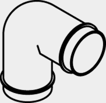 Viessmann Bogen 90 Grad, DN 160  9521431