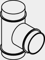 Viessmann T-Stück DN125/125/125  7249110