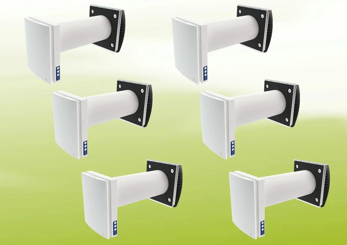 6x Blauberg Vento Expert A50-1 S10 Pro Lüftungsset