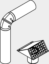 Viessmann Außenwandblende kompakt DN180 (EPP)  ZK01841