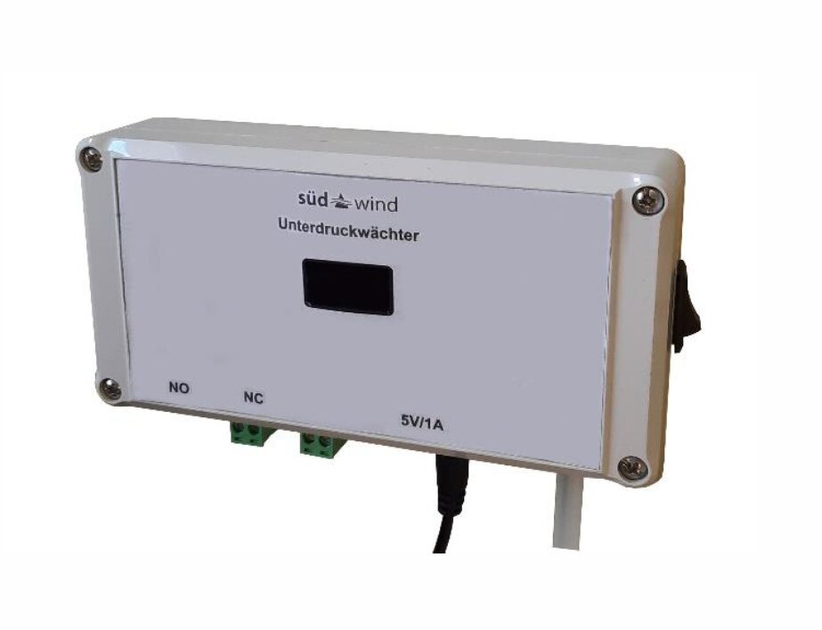 Südwind Unterdruckwächter für den Betrieb einer raumluftabhängigen Feuerstätte